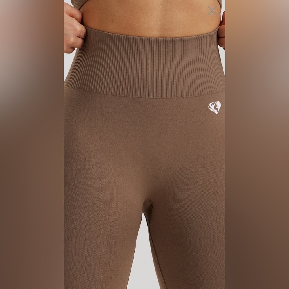Women's Best Power Seamless Scrunch Regular Length Leggings Caribou Size XXL